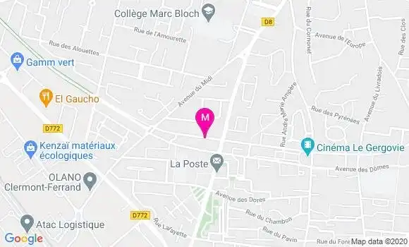 Localisation Dr Michel Renaud