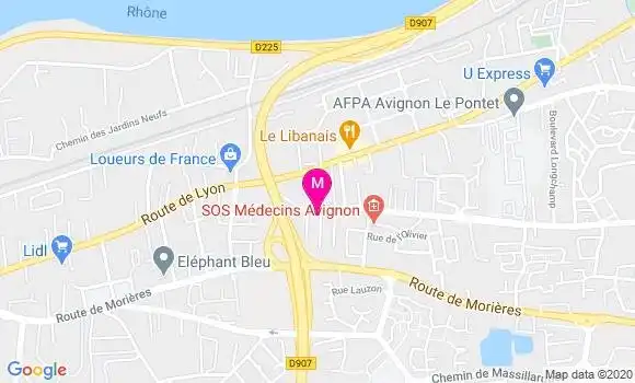 Localisation Dr Olivier Wong