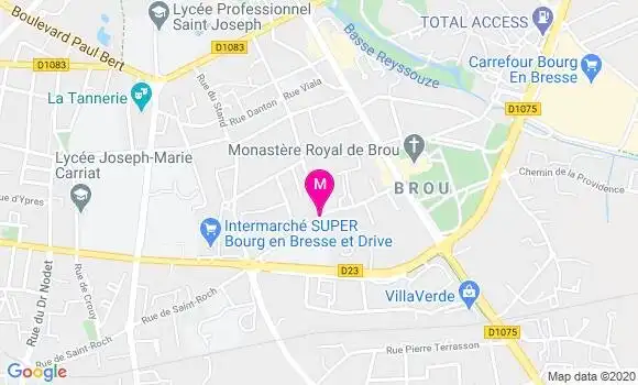 Localisation Dr Chantal Boulier Jacquetin