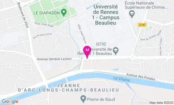Localisation Dr Brigitte Berhault