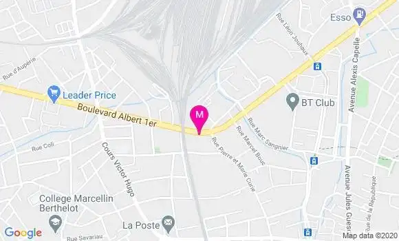 Localisation Dr Liliane Bourdin Pellegrini