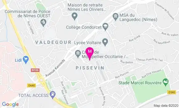 Localisation Dr Yachine Adam