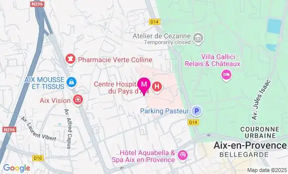Localisation Dr Fabienne Favro Sabatier