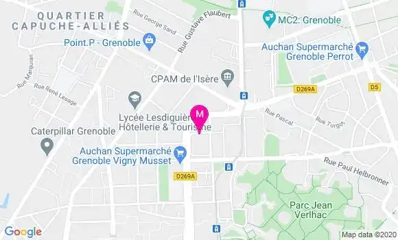 Localisation Dr Muriel Deries