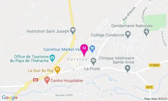 Localisation Dr Sylvie Vandenameele