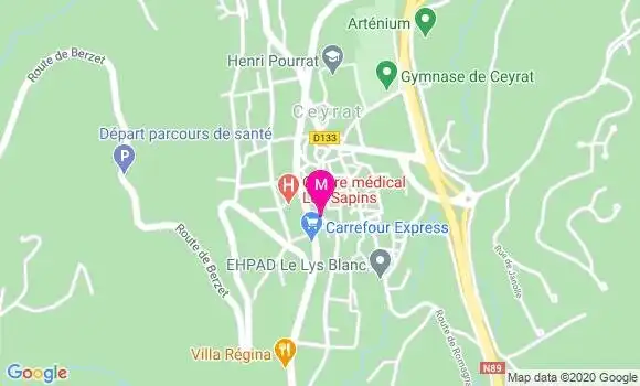 Localisation Dr Franck Thiel