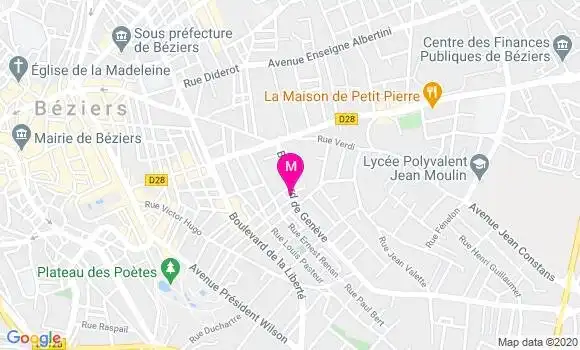 Localisation Dr Bernard Miquel