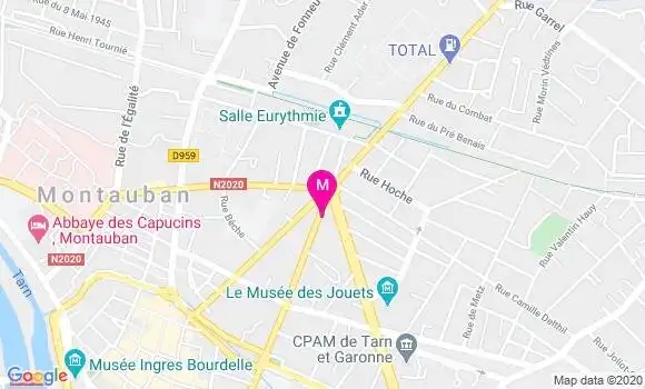 Localisation Dr Martine Brasselet Salama