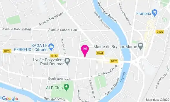 Localisation Dr Philippe Bompard