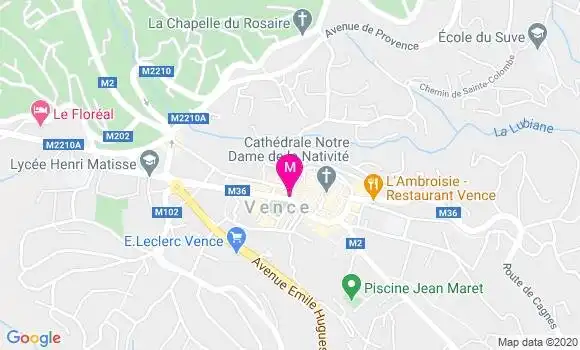 Localisation Dr Michel Montagnac
