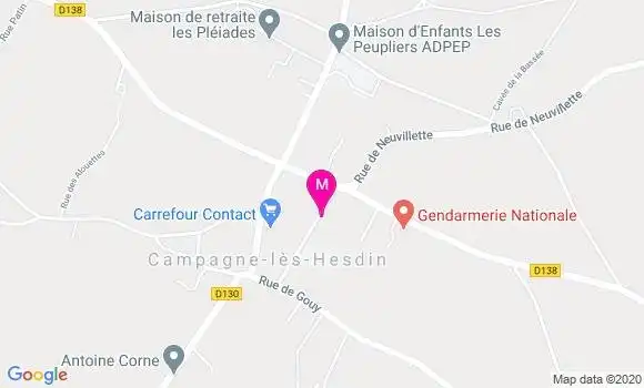 Localisation Dr Arnaud Gauwin