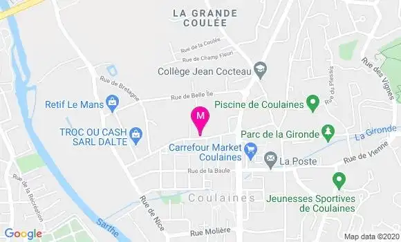 Localisation Dr Jean Luc Cormier
