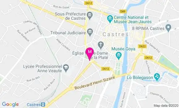 Localisation Dr Jacques Vaujour