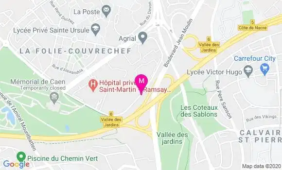 Localisation Dr Guillaume Catroux
