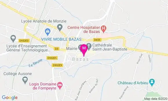 Localisation Dr Eric Fargeaudoux