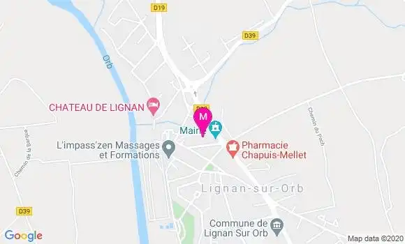 Localisation Dr Claude Brunaud