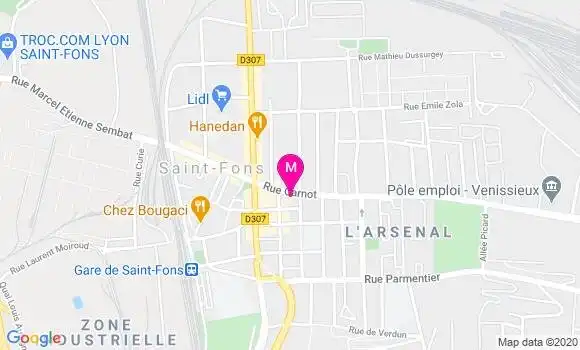 Localisation Dr Lucien Moretton
