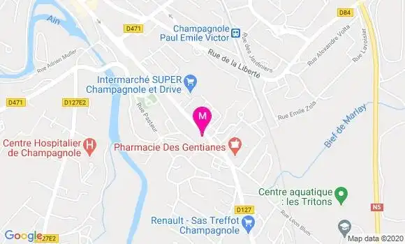 Localisation Dr Jean Louis Mouget
