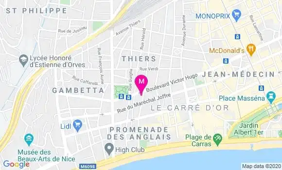 Localisation Dr Jean Claude Carbonel