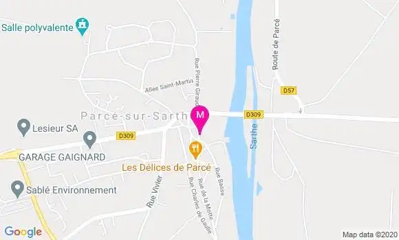 Localisation Dr Franck Marchesseau