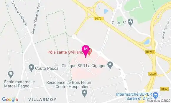 Localisation Dr Eric Marchant