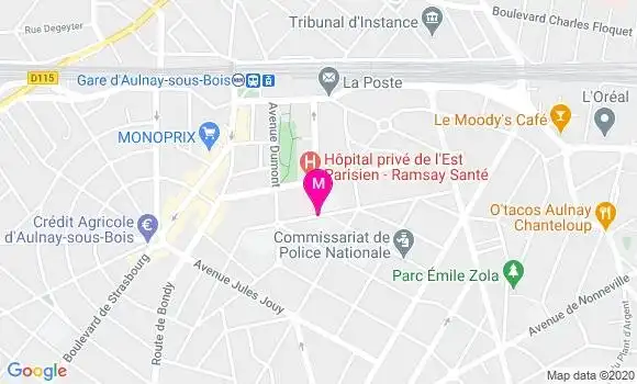 Localisation Dr Bertrand Louail