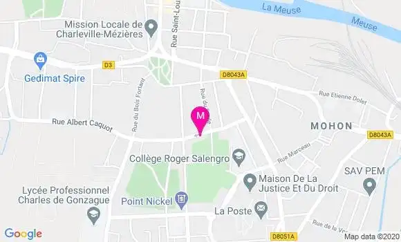 Localisation Dr Paul Mazars
