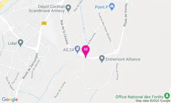 Localisation Dr Bertrand Vacherot
