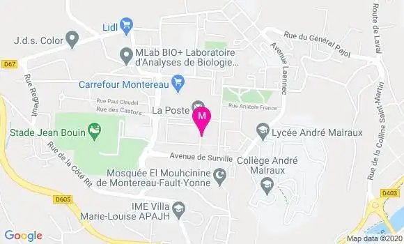 Localisation Dr Jean Pierre Lafitte