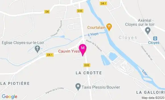 Localisation Dr Yves Cauvin