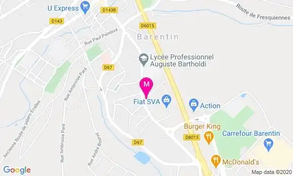 Localisation Dr Fabrice Cuvelier