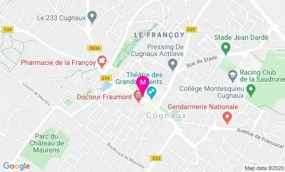 Localisation Dr Elisabeth Des