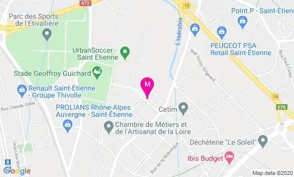 Localisation Dr Caroline Suzat Pointud