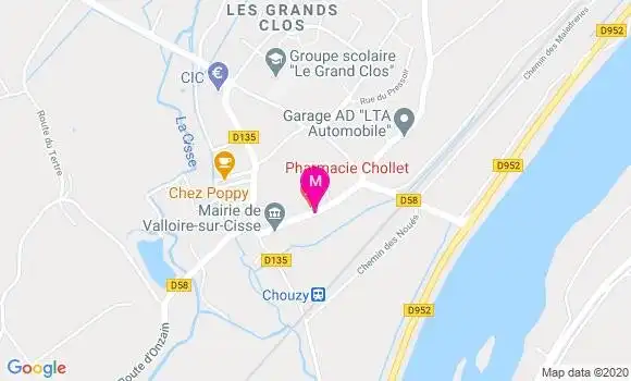 Localisation Dr Thierry Courvoisier