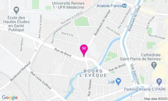 Localisation Dr Patrick Prual