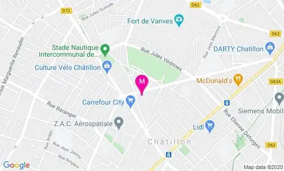 Localisation Dr Jean Christophe Matte