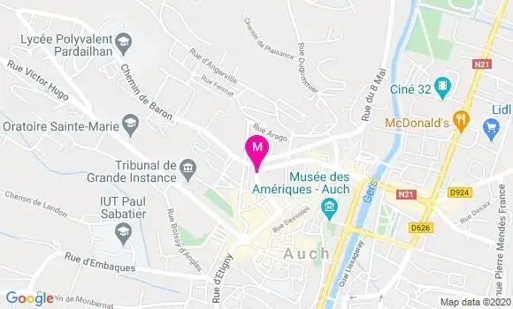Localisation Dr Jean Louis Cassaing
