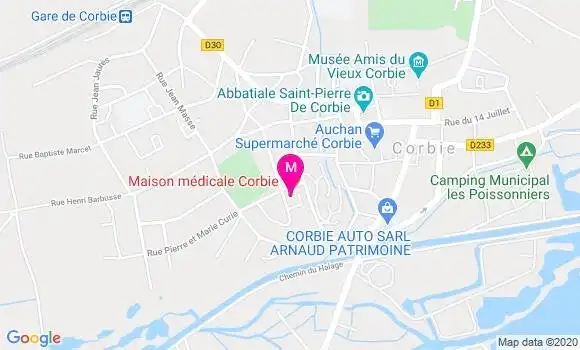 Localisation Dr Pierre Bringard