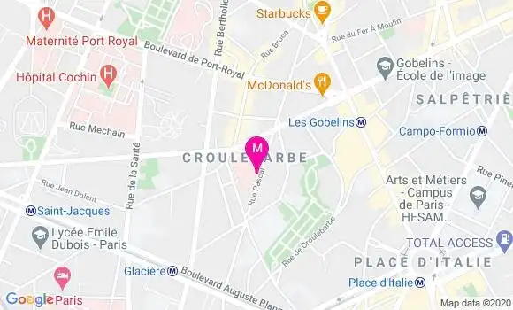 Localisation Dr Olivier Hanon