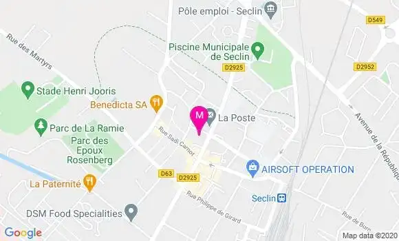 Localisation Dr Pascal Cuvillier