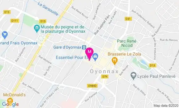 Localisation Dr Yves Bourgin