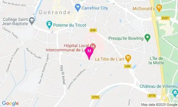 Localisation Dr Laurent Bordillon