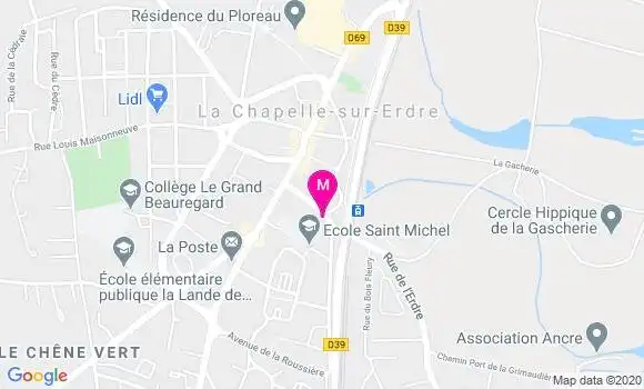 Localisation Dr Yvon Couffin