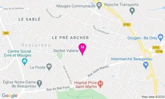 Localisation Dr Bruno Chupin