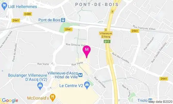 Localisation Dr Elisabeth Catteau Lachaume