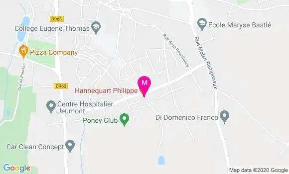 Localisation Dr Philippe Hannequart
