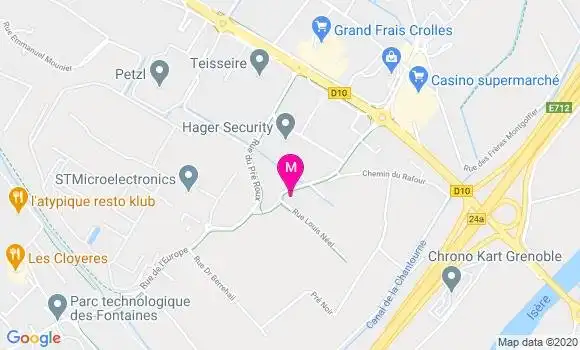Localisation Dr Muriel Porret