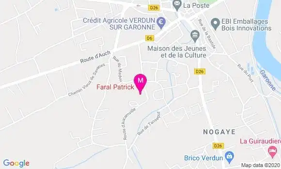 Localisation Dr Patrick Faral