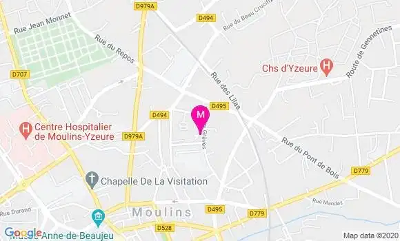 Localisation Dr Etienne Moretti