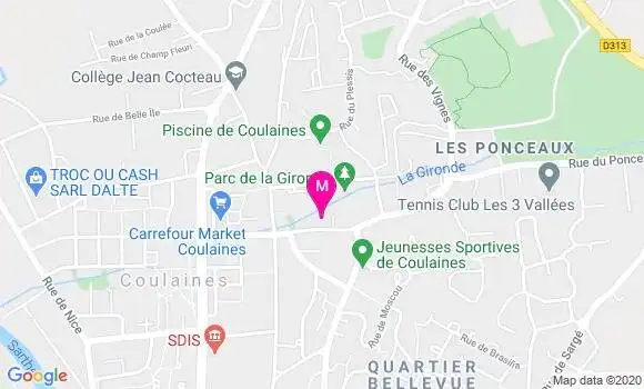Localisation Dr Philippe Berge